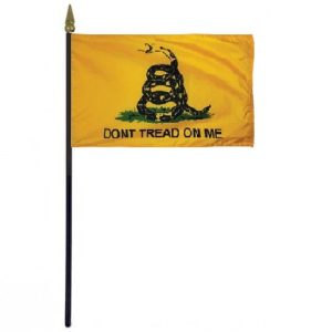 gadsden 4”x6” endura gloss stick flag
