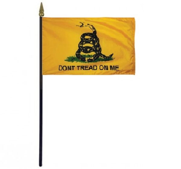 gadsden 4”x6” endura gloss stick flag