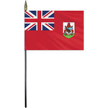 bermuda 4"x6" stick flag