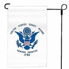 coast guard seal 12"x18" garden flag