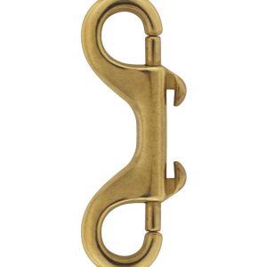 flag snap 4" solid brass double snap