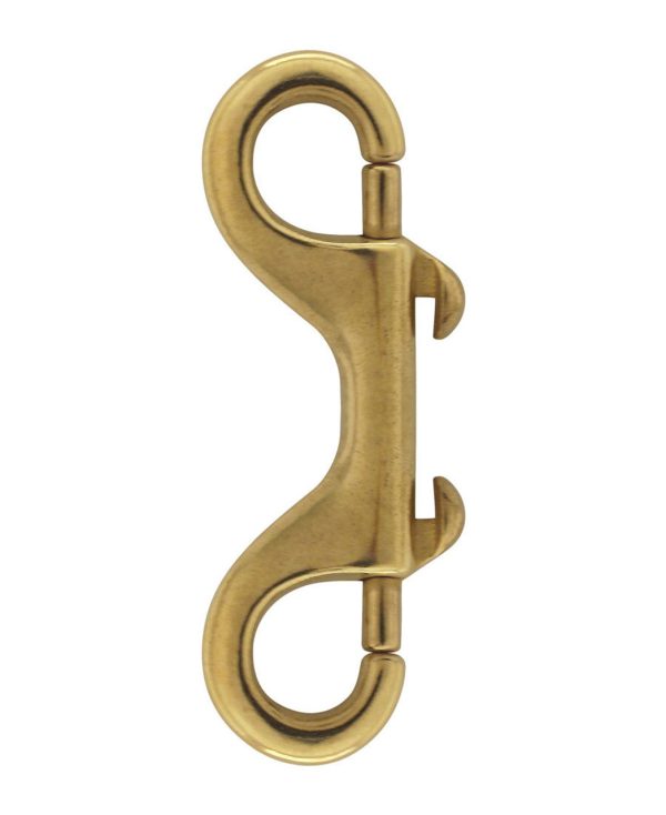 flag snap 4" solid brass double snap