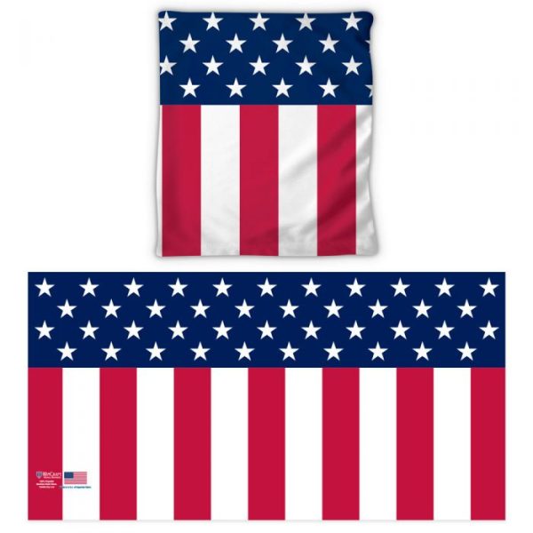 usa fan wrap vertical flag