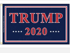 trump 2020 2'x3' nylon flag grommets