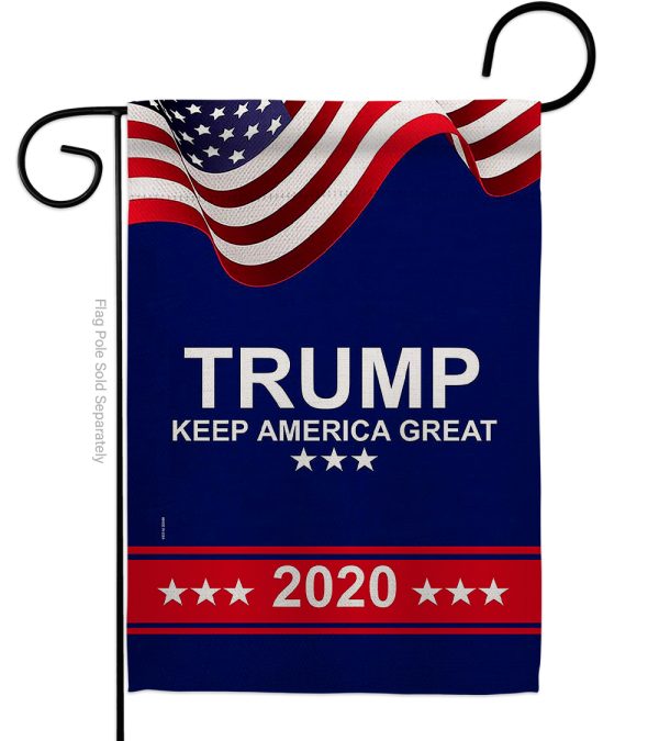 trump keep america great again 2 garden flag