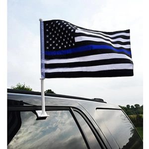 thin blue line car flag