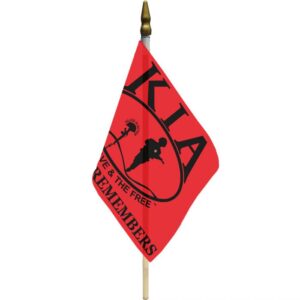 kia 12"x18" stick flag