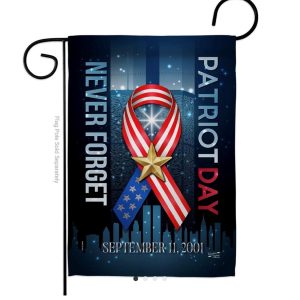 911 never forget garden flag