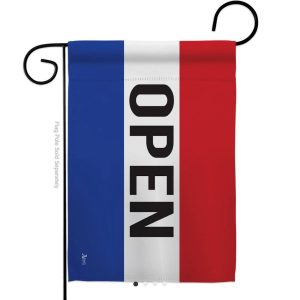 open garden flag
