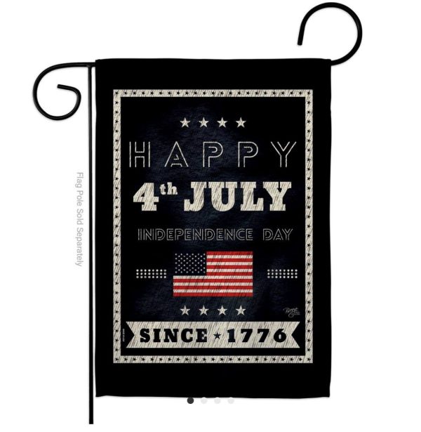 happy 4th of july garden flag