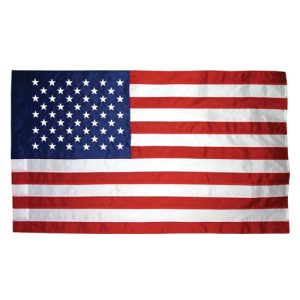 u.s. 2 1/2x4 ft nyl glo banner leather tab