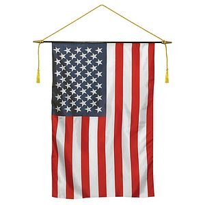 u.s. classroom banner 16"x24" no fringe