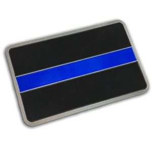 classic thin blue line vehicle emblem