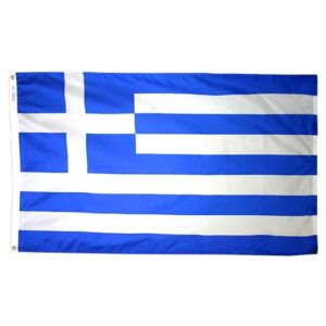 greece 2'x3' nylon outdoor flag with grommets