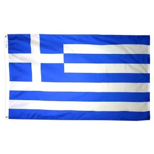 greece 2'x3' nylon outdoor flag with grommets