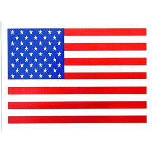 sticker us flag 3 1/2"x6 1/2"