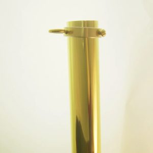 indoor deluxe gold aluminum 7'x1" flagpole 1 section