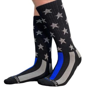 thin blue line performance socks womens size large