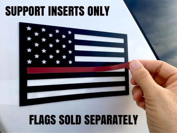 inserts for small american flag magnet red