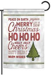 christmas wishes words garden flag