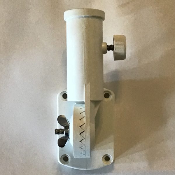 flagpole bracket adjustable white nylon