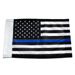 thin blue line motorcycle flag 6”x9”