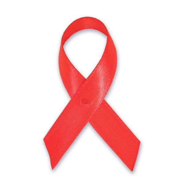 red awarness ribbon cloth