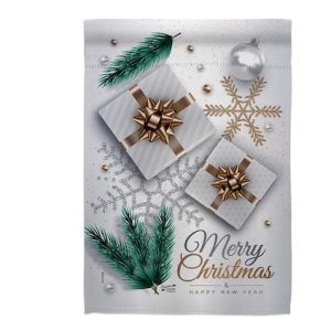 christmas presents garden flag