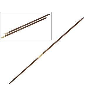 indoor oak 7'x 15/16" flagpole 2 section with brass joints