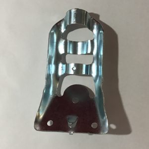 flagpole bracket stamped silver steel (fits 3/4" dia flagpoles)