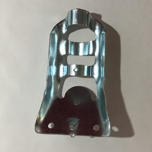 flagpole bracket stamped silver steel (fits 3/4" dia flagpoles)