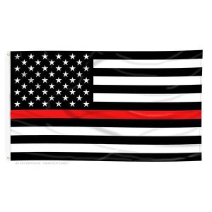 thin red line grommet flag (open package)