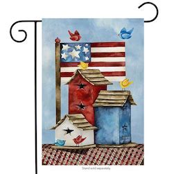 freedom birdhouses garden flag