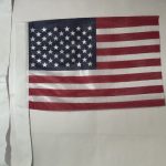 u.s. 8”x 12” e poly antenna flag