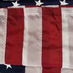 u.s. 2.5'x4' nyl glo flag with grommets