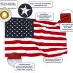 u.s. 2.5'x4' nyl glo flag with grommets