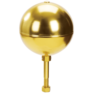 flagpole 6” ball topper gold anodized aluminum