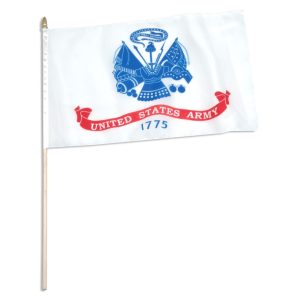 u.s. army 12" x 18" stick flag