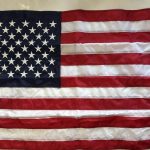 u.s. 12"x18" nyl glo flag with grommets