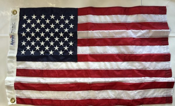 u.s. 12"x18" nyl glo flag with grommets