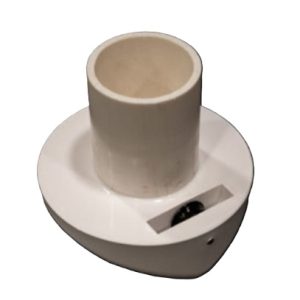 flagpole stationary external truck 2 3/4" osd (white)
