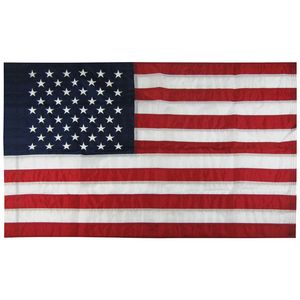 u.s. 4'x6' nylon indoor/parade flag with pole hem