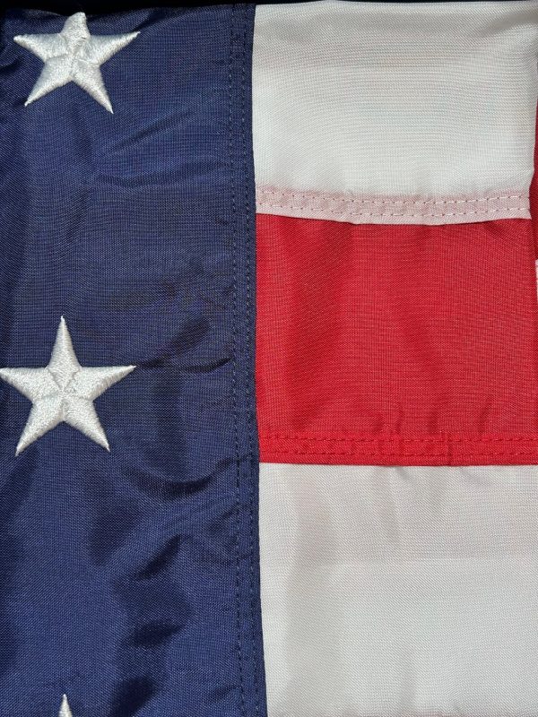 u.s. 4’x6’ colonial nyl glo indoor flag with pole sleeve