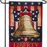 liberty bell garden flag (open package)