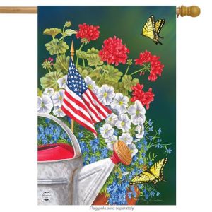 american garden summer house flag (open package)