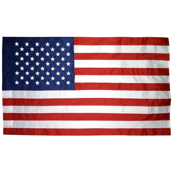 u.s. 4’x6’ colonial nyl glo indoor flag with pole sleeve