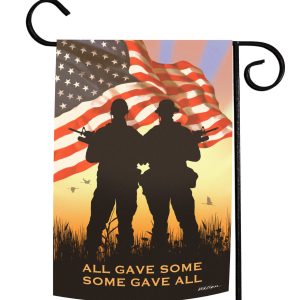some gave all patriotic garden flag