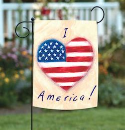 i heart america patriotic garden flag