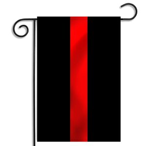 thin red line garden flag