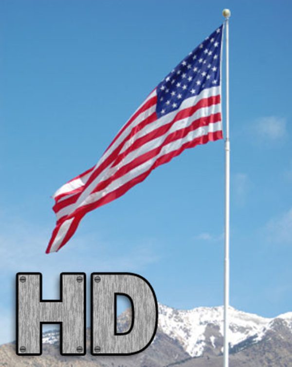 telescoping flagpole hd heavy duty 25 foot silver